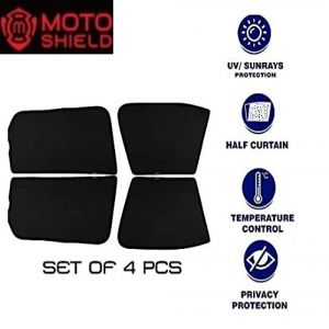 Premium Fix type SunShade Curtain For Ciaz  - Black